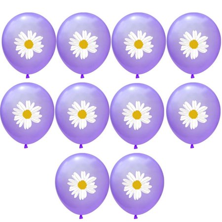 KABOER 10Pcs 12 Inch Daisy Print Balloons Sequins Balloons Pool Party Wedding Birthday Decoration Balloons Party Supplies