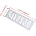 thumbnail image 5 of Silver Aluminum Ventilation Grille 80 X 300 Mm, Per Of 2, 5 of 5