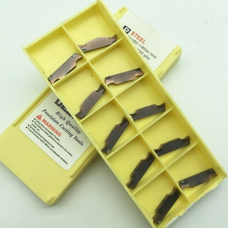 

BUYISI 10pcs MGGN200-JM LF6018 2.0mm grooving Cutting carbide Milling insert cutting
