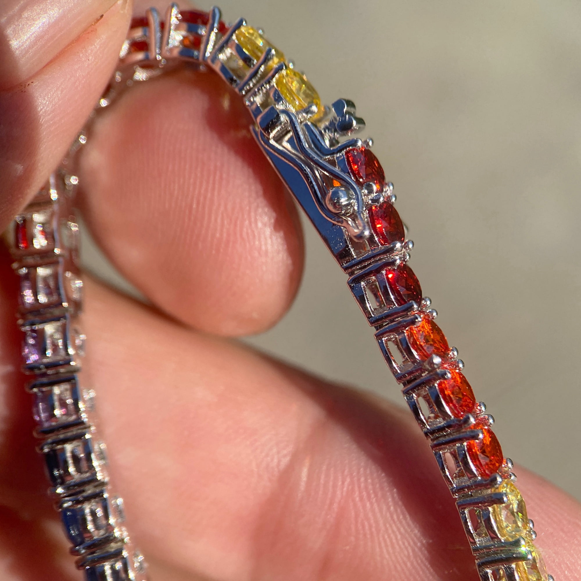 Sterling Silver Cubic Zirconia Tennis Bracelet