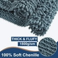 thumbnail image 4 of Soft Plush Microfiber Bathroom Rugs, Absorbent Bath Rugs Non Skid Machine Wash Dry Bath Mats for Tub,Shower and Bath Room Floor Mats (20x32inches, Dusty Blue), 4 of 6