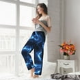 thumbnail image 5 of Fuzoiu Blue Lightning Print Women's Pajama Pants,Lounge Pants with Drawstring and Pockets, Casual Pjs Sleep Bottoms, Women's Sleep Pants-Large, 5 of 6