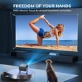 thumbnail image 3 of Losei Smart Projector with WIFI and Bluetooth,Built-in Apps,4K Support,Auto Keystone & Electric Focus Movie Projector for Home Theater, Compatible with IOS/Android, 3 of 6