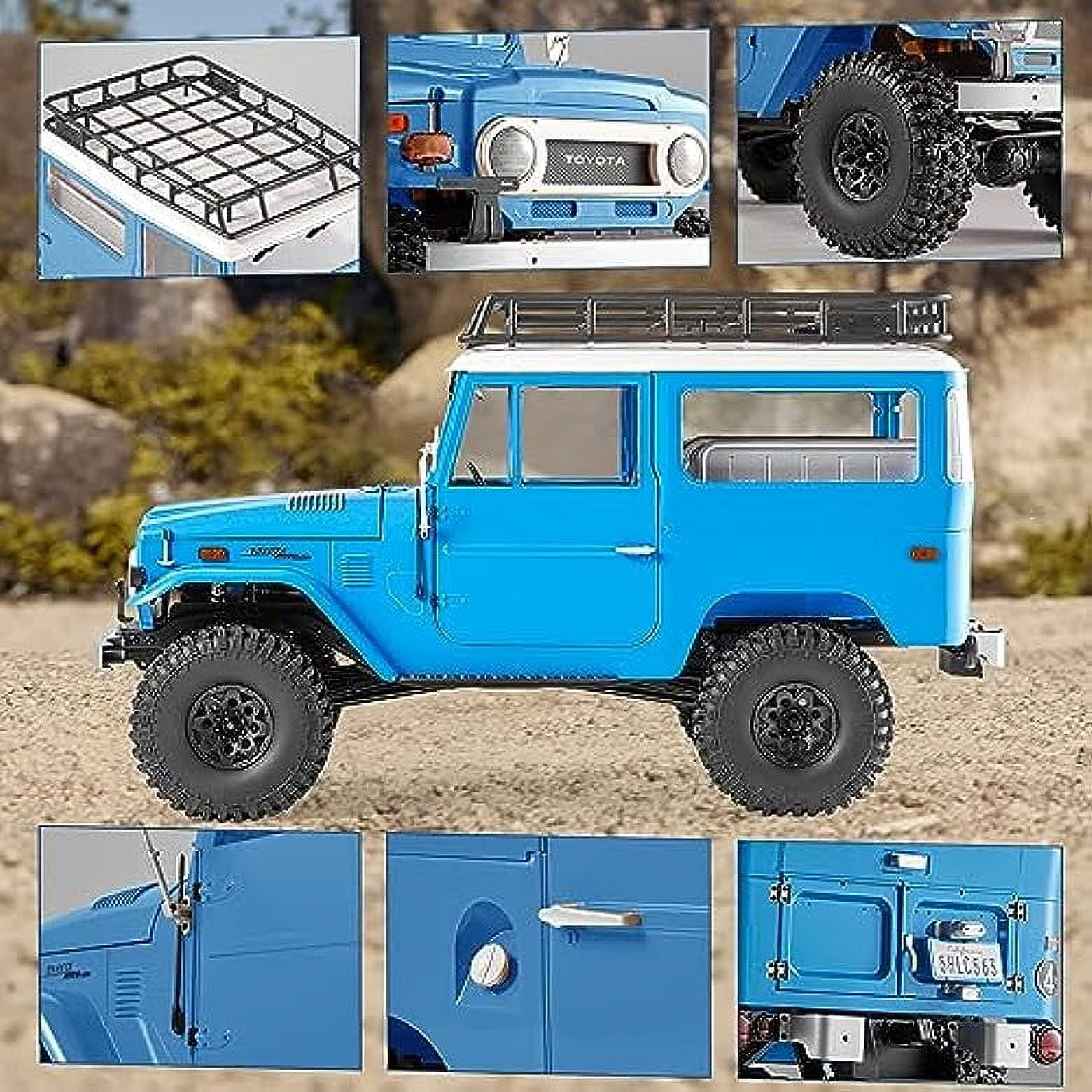 FMS 1/10 FJ40 Toyota Licensed RC Crawler 2.4GHz Off-Road Truck RTR (Blue)