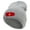 Heather Grey, variant on Star Vietnam Veteran Embroidered 12 Inch Long Knitted Beanie - Heather Grey OSFM