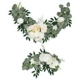 thumbnail image 2 of 2 guirnaldas de flores artificiales para arco de boda, decoración floral para ceremonia. Blanco amarillo, 2 of 9