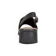 thumbnail image 4 of 24 HOUR COMFORT Sally Women Extra Wide Width Open-Toe Slingback Buckle Open Back BLACK 12, 4 of 7