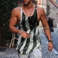 thumbnail image 2 of HCNTES 4th of July Shirts Mens Muscle Tank Top 1776 Sleeveless Graphic Gym Workout American Flag Shirt(Grey,XL), 2 of 4