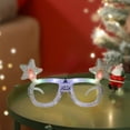 thumbnail image 4 of Christmas Clearance LED Christmas Glasses - Festive Light-Up Frames with Santa, Tree & Snowflake Designs - Comfortable Plastic Party Accessories for Adults & Kids - 4 Colors Available - Battery-Power, 4 of 6