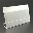 thumbnail image 6 of Sufanic 25Pcs Acrylic L-shaped Price Tag Display Holder Rack Label Stands Tool,2.4x1.6inch, 6 of 6