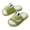 Green, variant on BUWTTER Sandals for Girls Boys Kids Home Slides Indoor Floor Cute Cartoon Soft Comfortable Non Linen Slipper Brown Sandals Size 2.5-3 Y