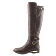 thumbnail image 4 of vince camuto prini wide calf women  round toe leather brown knee high boot, 4 of 5