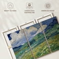 thumbnail image 6 of Elephant Stock Wheatfield And Mountains 1889 Wall Art - Horizontal Multi Panel Canvas - Living Room Wall Decor - Nature Multi Panel - Green And Yellow Decor By Vincent Van Gogh - 38" x 24", 6 of 8