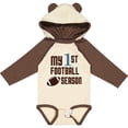 thumbnail image 3 of Inktastic My First Football Season Boys or Girls Long Sleeve Baby Bodysuit, 3 of 5