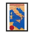 thumbnail image 5 of Marcevaggi SA International Sea and Land Transport, 1935. Framed Vintage Travel Poster, 5 of 11