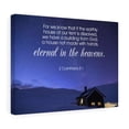 thumbnail image 4 of Scripture Walls 2 Corinthians 5:1 Eternal in The Heavens Bible Verse Canvas Christian Wall Art Ready to Hang Unframed, 4 of 7
