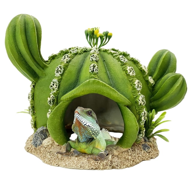 Decoración para tanque de reptiles, piel de lagarto, plantas rupestres, resina