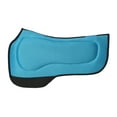 thumbnail image 2 of 27"x18" Western Round Skirt Barrel Neoprene Saddle Pad Turquoise 39199TR, 2 of 2