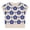 Blue, variant on Womens Floral Knit Sweater Short Sleeve Round Neck Loose Fit Casual Top Lightweight Everyday Shirt for Spring Fall Work and