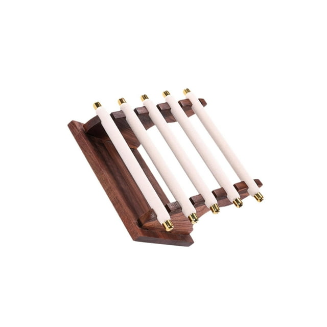 ziyahi Rings Display Stand Jewelry Organizer for Dressing Table Countertop Tabletop Beige 22x16.5x15.5cm