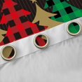thumbnail image 4 of Homewish Vintage Xmas Tree Curtains Pack of 2 (42x84 Each) for Kid, Fashion Buffalo Plaid Curtains Blackout, Merry Christmas Bedroom Curtains, Blackout Curtains Room Decor, 4 of 6