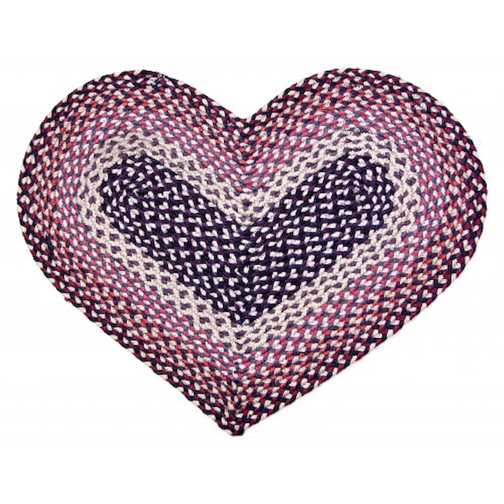 Braided Heart Shaped JB103 Rug