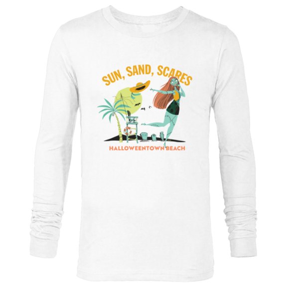 Disney The Nightmare Before Christmas Sun Sand Scares Beach - Long Sleeve T-Shirt for Men - Customized-White