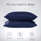 thumbnail image 5 of Funda de almohada Funda de almohada transpirable Funda de cojín para la cabeza de tela Funda de almohada de color sólido para cama, Azul Eigraketly HA003270-02, 5 of 7