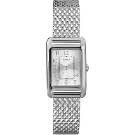 UPC 753048504022 product image for Timex Women's Modern Mini Rectangle Silver-Tone Bracelet Watch | upcitemdb.com