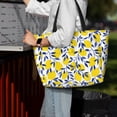 thumbnail image 4 of Wukai Tropical Lemon Print Zipper Bag,large Beach Tote Bag,Waterproof Sandproof Bag,Grocery and Picnic Tote Travel Bag, 4 of 5