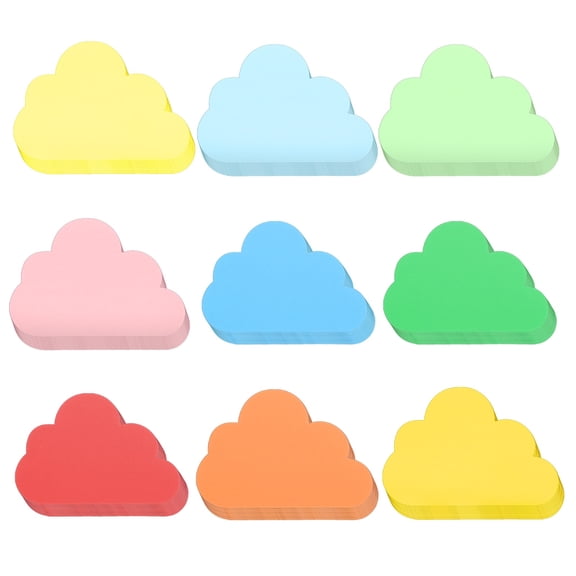 108 Pcs Colorful Cloud Paper Cutouts, Bulletin Board Cutouts Decor