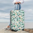 thumbnail image 7 of Susaid Floral In Teal Print Elastic Washable Suitcase Cover with Hidden Zipper, Fits 18-32 Inch Luggage for Protection During Travel-Small, 7 of 7