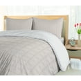 thumbnail image 5 of Ambesonne Mosaic Duvet Cover Set, Neutral Tones Pastel Shapes, 2-Calking, Pearl and Dust, 5 of 7