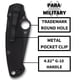 thumbnail image 4 of Cuchillo Plegable Spyderco Para Military 2 con Hoja CPM S45VN de 3.4", 4 of 5