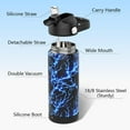 thumbnail image 5 of Boys Water Bottle with Straw,18 oz Kids Insulated Cups with Stainless Steel Leak Proof for School,Sport&Travel（Lightning）, 5 of 8