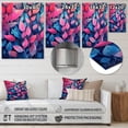 thumbnail image 4 of Designart "Azure Rosy Foliage Blend I" Floral Metal Wall Art, 4 of 5