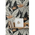 thumbnail image 6 of Stacy Garcia Home  Birds of Paradise Peel and Stick Wallpaper 20.5 in. W x 18 ft. L - Onyx & Metallic Copper, 6 of 7