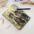 thumbnail image 4 of Spiral Notebook,College Ruled Journal,8.26" x 5.71" 50 Sheets/100 Pages,2 Pack - Adorable Kittens Sitting in The Grass Surrounded By Colorful Wildflowers, 4 of 7