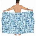 thumbnail image 5 of HAPPY BAY Men's Standard Swimsuits Sarong Pareo Beach Wrap One size Cobalt, Multi Summer Vacation Party, 5 of 5