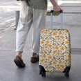 thumbnail image 3 of Yellow Green Leaf Flower Pattern Luggage Cover Fashion Suitcase Cover Baggage Covers Fit 25-28 Inch Luggage (Go Travel), 3 of 5