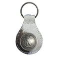 thumbnail image 1 of Liberty Half Dollar Tails leather key fob or keychain, 1 of 2