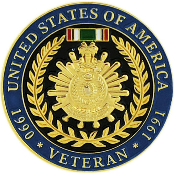 Eagle Emblems P15889 Pin - Desert Strom Liberation of Kuwait - 1 in.