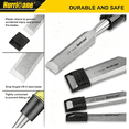 KASIU 4 Piece Wood Chisel Set for Woodworking. Cr-V Steel Beveled Edge ...