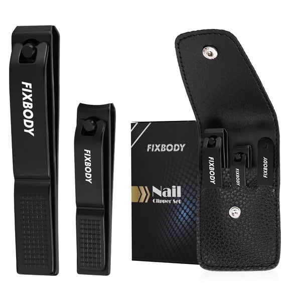 Set de cortaúñas FIXBODY para hombre y mujer con funda de piel