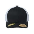 thumbnail image 4 of Flexfit 6606R Sustainable Retro Trucker Cap - Black, 4 of 5