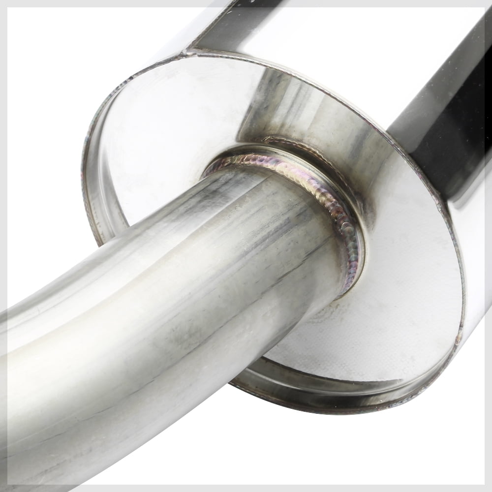 DNA Motoring For 98-02 Honda Accord 3.0L V6 Dual Muffler Racing Cat-Back Exhaust Titanium Style Tip
