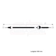 thumbnail image 2 of Cable Chicote Embrague Compatible Con Mitsubishi Mirage 1.2L 2014 2015 2016 2017 2018 2019 CAHSA Cable Chicote Acelerador, 2 of 6