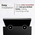 thumbnail image 3 of NACH Stanley Classic Post Large Mailbox, Outside Mailbox with Max Rust Protection, Modern Mailbox Wall Mount, Black, 11.9x6x12.7 inches, UH-1000BLK-A, 3 of 5