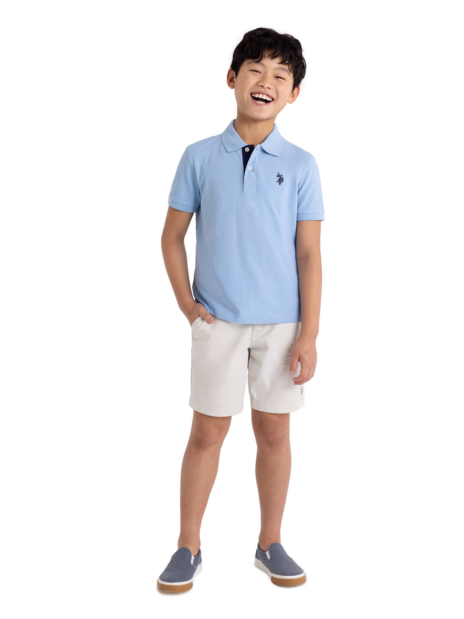 U.S. Polo Assn. Boys Pique Polo Shirt, Sizes 4-18