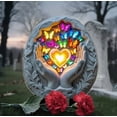 thumbnail image 2 of SLYNSHome 2D Flat Butterfly Garden Stake Decor with Lights,Waterproof Yard Art Sign for Mom, Mothers Day Ideal Gifts, Outdoor Lawn Pathway Patio Plant Pot, Flower Bed, 2 of 5